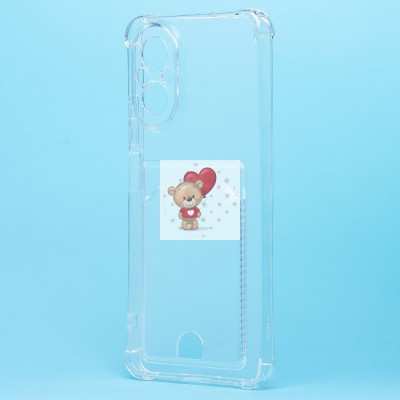 Чехол-накладка для Realme C67 4G (прозрачный) - SC276 с картхолдером Чехол-накладка для Realme C67 4G (прозрачный) - SC276 с картхолдером