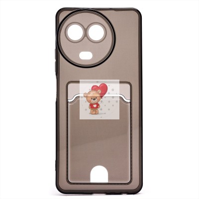 Чехол-накладка для Realme C67 5G (черный) - SC276 с картхолдером