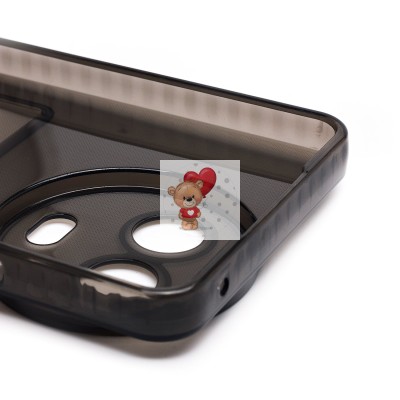 Чехол-накладка для Realme C67 5G (черный) - SC276 с картхолдером