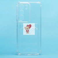 Чехол-накладка для Realme C71 (прозрачный) - SC276 с картхолдером Чехол-накладка для Realme C71 (прозрачный) - SC276 с картхолдером