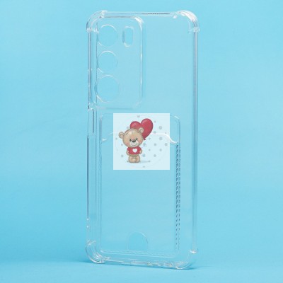 Чехол-накладка для Realme C71 (прозрачный) - SC276 с картхолдером Чехол-накладка для Realme C71 (прозрачный) - SC276 с картхолдером