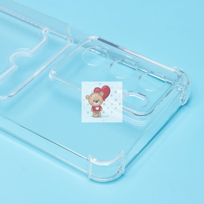 Чехол-накладка для Realme C75 (прозрачный) - SC276 с картхолдером Чехол-накладка для Realme C75 (прозрачный) - SC276 с картхолдером