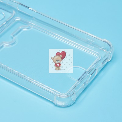 Чехол-накладка для Realme C75 (прозрачный) - SC276 с картхолдером Чехол-накладка для Realme C75 (прозрачный) - SC276 с картхолдером