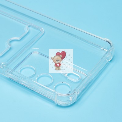 Чехол-накладка для Realme C75 (прозрачный) - SC276 с картхолдером Чехол-накладка для Realme C75 (прозрачный) - SC276 с картхолдером