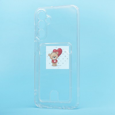 Чехол-накладка для Samsung Galaxy A15 5G (прозрачный) - SC276 с картхолдером Чехол-накладка для Samsung Galaxy A15 5G (прозрачный) - SC276 с картхолдером