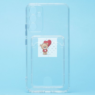 Чехол-накладка для Samsung Galaxy A34 (прозрачный) - SC276 с картхолдером