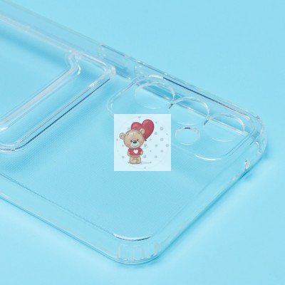 Чехол-накладка для Samsung Galaxy A34 (прозрачный) - SC276 с картхолдером