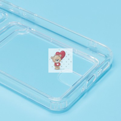 Чехол-накладка для Samsung Galaxy A34 (прозрачный) - SC276 с картхолдером