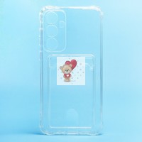 Чехол-накладка для Samsung Galaxy A35 (прозрачный) - SC276 с картхолдером