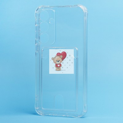 Чехол-накладка для Samsung Galaxy A35 (прозрачный) - SC276 с картхолдером Чехол-накладка для Samsung Galaxy A35 (прозрачный) - SC276 с картхолдером