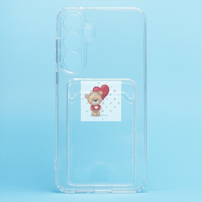 Чехол-накладка для Samsung Galaxy A55 (прозрачный) - SC276 с картхолдером Чехол-накладка для Samsung Galaxy A55 (прозрачный) - SC276 с картхолдером