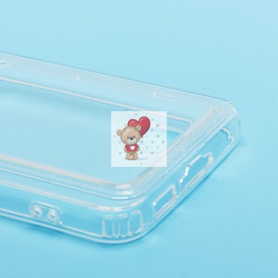 Чехол-накладка для Samsung Galaxy S23 (прозрачный) - SC276 с картхолдером