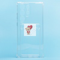 Чехол-накладка для Samsung Galaxy S23 Ultra (прозрачный) - SC276 с картхолдером Чехол-накладка для Samsung Galaxy S23 Ultra (прозрачный) - SC276 с картхолдером