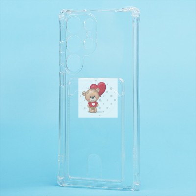 Чехол-накладка для Samsung Galaxy S23 Ultra (прозрачный) - SC276 с картхолдером Чехол-накладка для Samsung Galaxy S23 Ultra (прозрачный) - SC276 с картхолдером