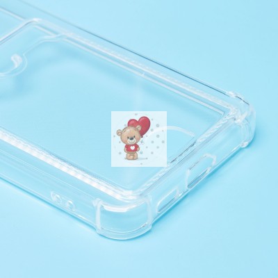 Чехол-накладка для Samsung Galaxy S24 FE (прозрачный) - SC276 с картхолдером