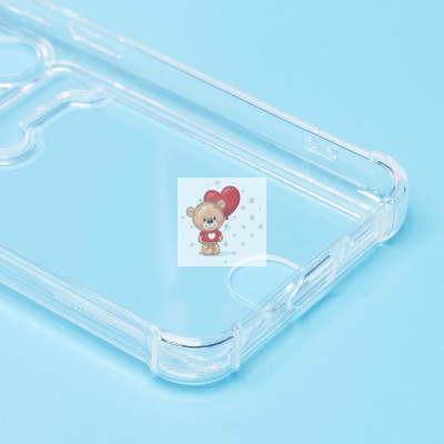 Чехол-накладка для Samsung Galaxy S24 FE (прозрачный) - SC276 с картхолдером