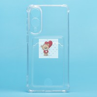 Чехол-накладка для Samsung Galaxy S25 Edge (прозрачный) - SC276 с картхолдером