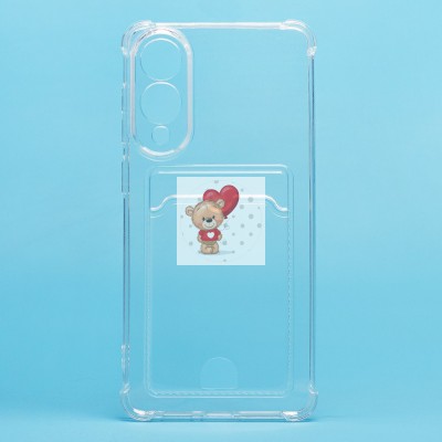 Чехол-накладка для Samsung Galaxy S25 Edge (прозрачный) - SC276 с картхолдером Чехол-накладка для Samsung Galaxy S25 Edge (прозрачный) - SC276 с картхолдером