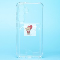 Чехол-накладка для Samsung Galaxy S25 (прозрачный) - SC276 с картхолдером