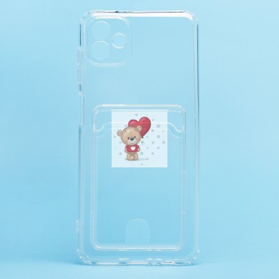 Чехол-накладка для Samsung A045 Galaxy A04 (прозрачный) - SC276 с картхолдером Чехол-накладка для Samsung A045 Galaxy A04 (прозрачный) - SC276 с картхолдером
