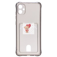 Чехол-накладка для Samsung A055 Galaxy A05 (черный) - SC276 с картхолдером