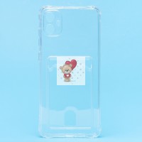 Чехол-накладка для Samsung A055 Galaxy A05 (прозрачный) - SC276 с картхолдером