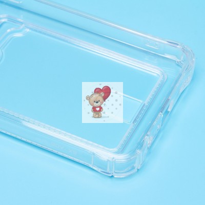 Чехол-накладка для Samsung A055 Galaxy A05 (прозрачный) - SC276 с картхолдером