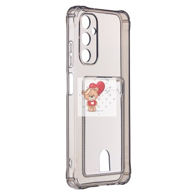 Чехол-накладка для Samsung A057 Galaxy A05s (черный) - SC276 с картхолдером