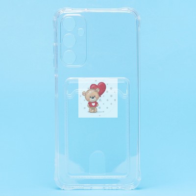 Чехол-накладка для Samsung A057 Galaxy A05s (прозрачный) - SC276 с картхолдером