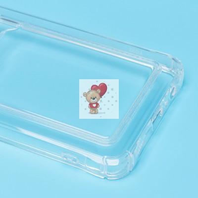 Чехол-накладка для Samsung A125 Galaxy A12 (прозрачный) - SC276 с картхолдером