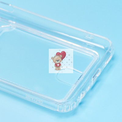 Чехол-накладка для Samsung A135 Galaxy A13 4G (прозрачный) - SC276 с картхолдером