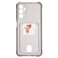 Чехол-накладка для Samsung A145 Galaxy A14 4G (черный) - SC276 с картхолдером