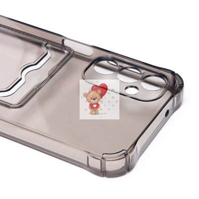 Чехол-накладка для Samsung A146 Galaxy A14 5G (MediaTek) (черный) - SC276 с картхолдером