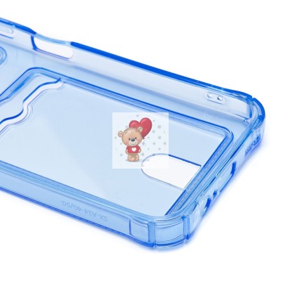 Чехол-накладка для Samsung A145 Galaxy A14 4G (синий) - SC276 с картхолдером