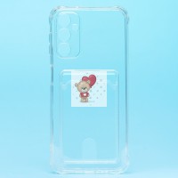 Чехол-накладка для Samsung A146 Galaxy A14 5G (MediaTek) (прозрачный) - SC276 с картхолдером