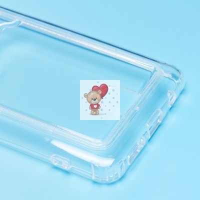 Чехол-накладка для Samsung A515 Galaxy A51 (прозрачный) - SC276 с картхолдером