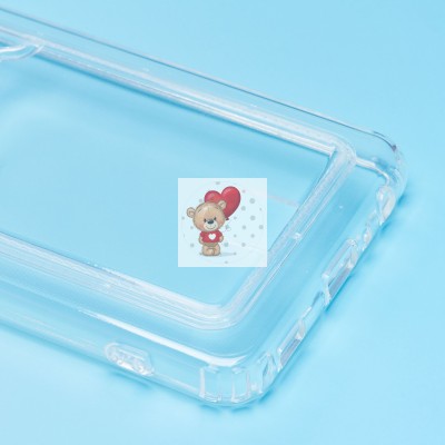 Чехол-накладка для Samsung A525 Galaxy A52 (прозрачный) - SC276 с картхолдером