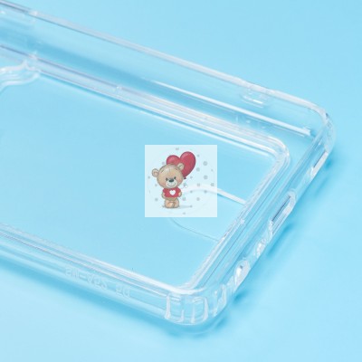 Чехол-накладка для Samsung A525 Galaxy A52 (прозрачный) - SC276 с картхолдером