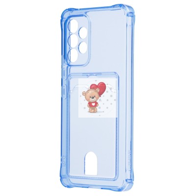 Чехол-накладка для Samsung A536 Galaxy A53 5G (синий) - SC276 с картхолдером