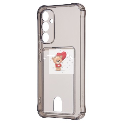 Чехол-накладка для Samsung A546 Galaxy A54 (черный) - SC276 с картхолдером