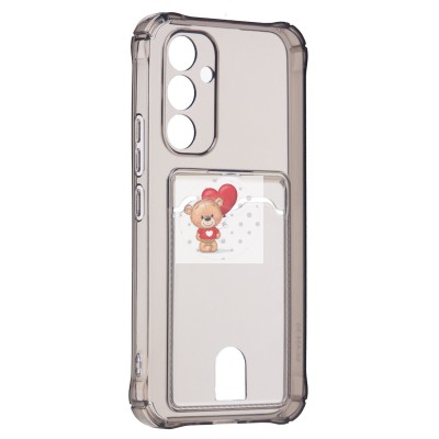 Чехол-накладка для Samsung A546 Galaxy A54 (черный) - SC276 с картхолдером