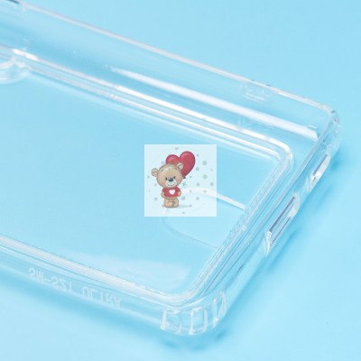 Чехол-накладка для Samsung G998 Galaxy S21 Ultra (прозрачный) - SC276 с картхолдером