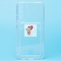 Чехол-накладка для Samsung S906 Galaxy S22+ (прозрачный) - SC276 с картхолдером Чехол-накладка для Samsung S906 Galaxy S22+ (прозрачный) - SC276 с картхолдером