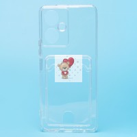 Чехол-накладка для Tecno Camon 19 Pro (прозрачный) - SC276 с картхолдером Чехол-накладка для Tecno Camon 19 Pro (прозрачный) - SC276 с картхолдером