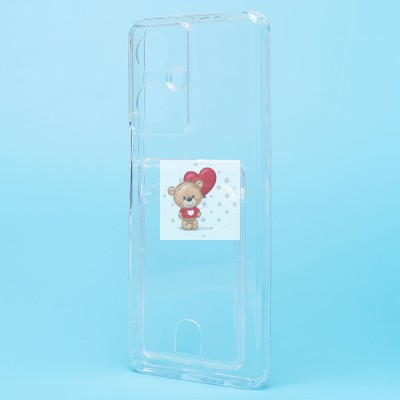 Чехол-накладка для Tecno Camon 19 Pro (прозрачный) - SC276 с картхолдером Чехол-накладка для Tecno Camon 19 Pro (прозрачный) - SC276 с картхолдером