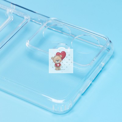 Чехол-накладка для Tecno Camon 19 Pro (прозрачный) - SC276 с картхолдером Чехол-накладка для Tecno Camon 19 Pro (прозрачный) - SC276 с картхолдером