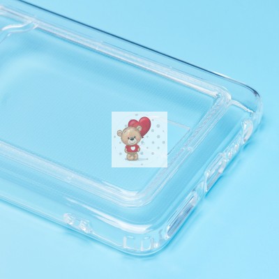 Чехол-накладка для Tecno Camon 19 Pro (прозрачный) - SC276 с картхолдером Чехол-накладка для Tecno Camon 19 Pro (прозрачный) - SC276 с картхолдером