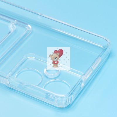 Чехол-накладка для Tecno Camon 19 Pro (прозрачный) - SC276 с картхолдером Чехол-накладка для Tecno Camon 19 Pro (прозрачный) - SC276 с картхолдером