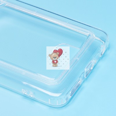 Чехол-накладка для Tecno Camon 19 (прозрачный) - SC276 с картхолдером Чехол-накладка для Tecno Camon 19 (прозрачный) - SC276 с картхолдером