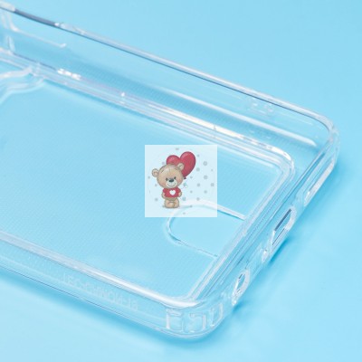 Чехол-накладка для Tecno Camon 19 (прозрачный) - SC276 с картхолдером Чехол-накладка для Tecno Camon 19 (прозрачный) - SC276 с картхолдером